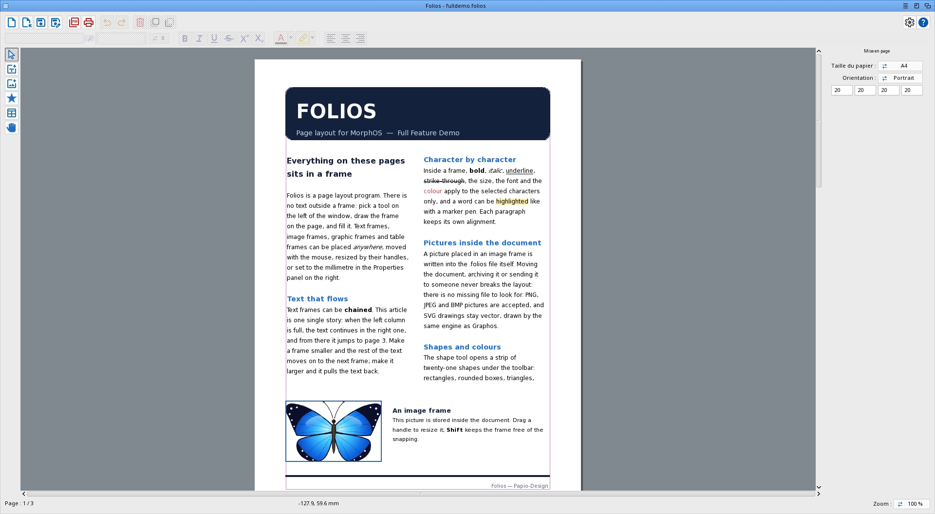 Papio-Design - Folios, Graphos, Momento and Pixelios